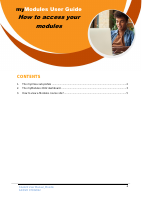 How to access your myModules.pdf